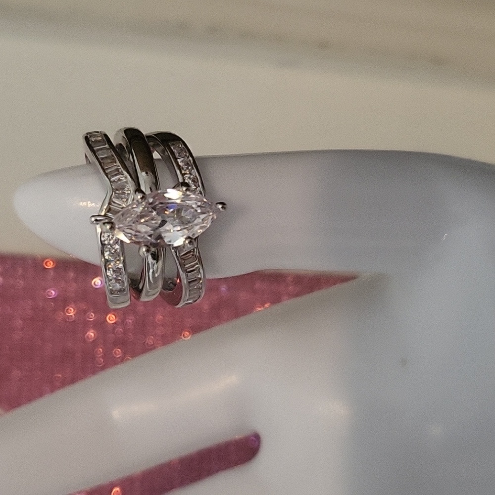 925 silver wedding set